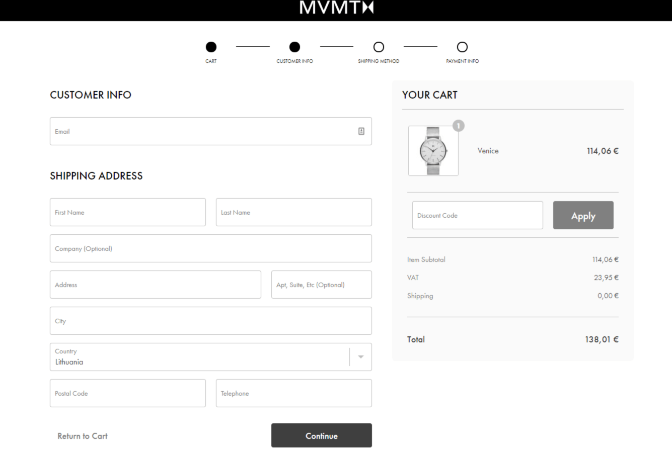mvmt cart